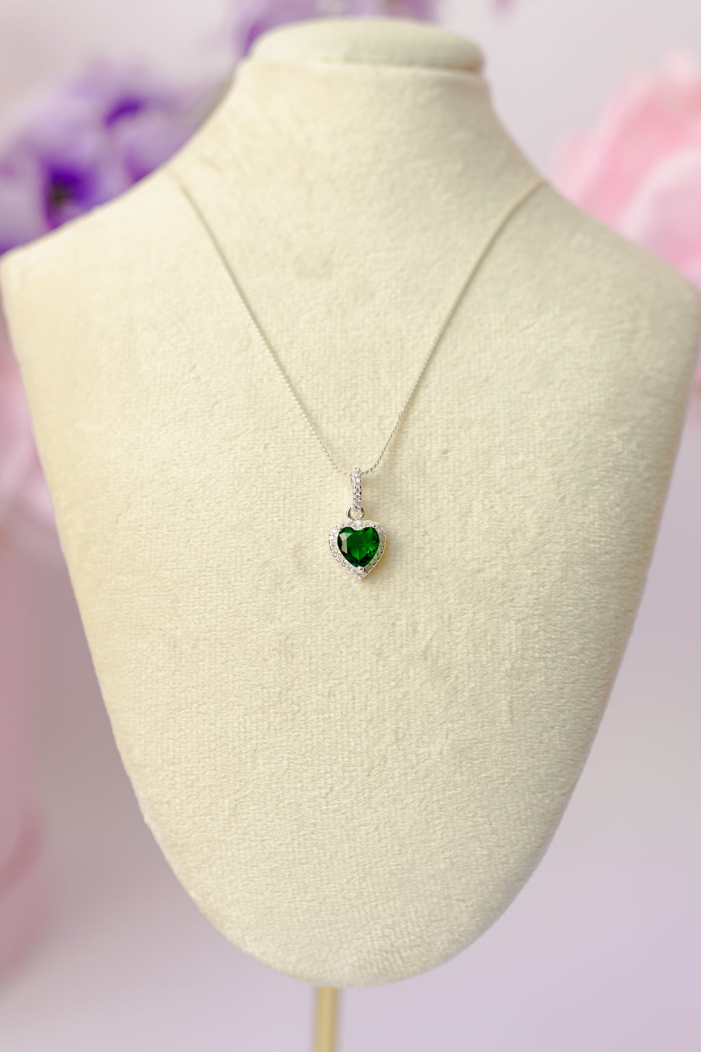 Collar Dije Corazon Cristal (Variantes)