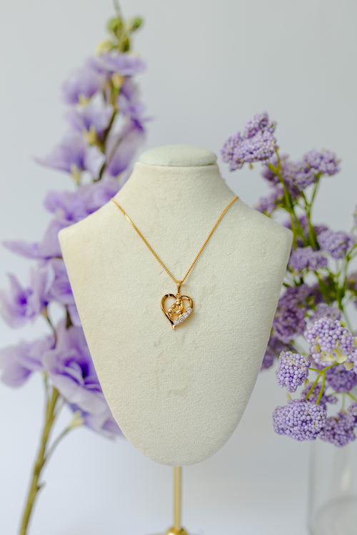 Collar Dije Corazon Mama