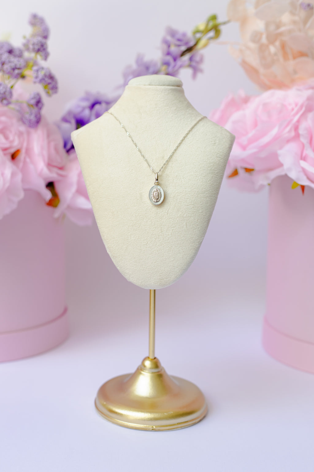 Collar Dije Virgen Nacar