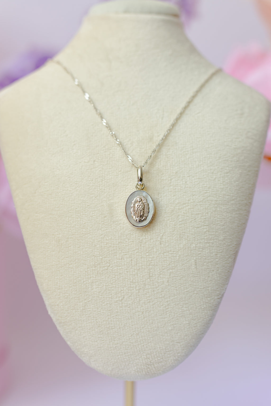 Collar Dije Virgen Nacar